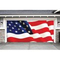 My Door Decor My Door Decor 285905PATR-004 7 x16 ft. American Flag Outdoor Patriotic Door Mural Sign Banner Decor; Multi Color 285905PATR-004